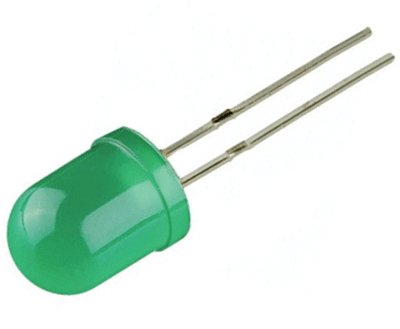 LED 10mm vilkkuva 3-5Vdc 1120-1560mcd vihreä (OSG5TSA134A)