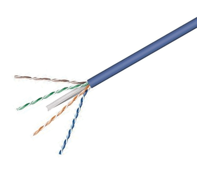 LAN-asennuskaapeli Cat6a (solid) U/UTP sininen 100m/rulla