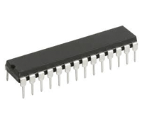 8-bit AVR microcontroller 16MHz DIL-28 (kapea)