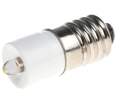 LED-lamppu E10 230Vac 3mA valkoinen (1860723W3)