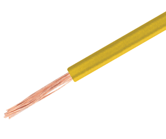 Kytkentäjohto halogeenivapaa (LSZH) 0,75mm² keltainen 100m/rll
