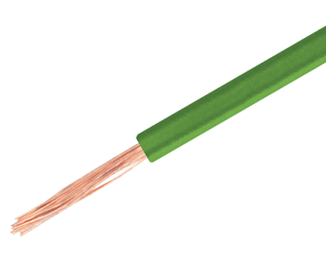 Kytkentäjohto halogeenivapaa (LSZH) 1,0mm² vihreä 100m/rll