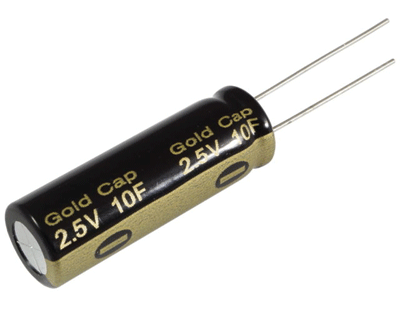 Buffer-elektrolyyttikondensaattori 10F 2,5V R-5