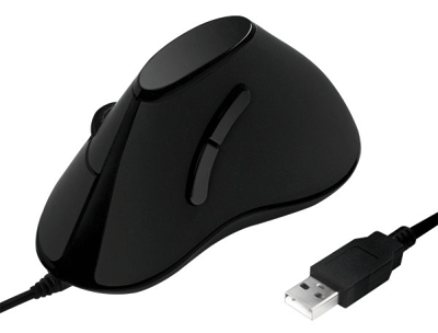 Optinen ergonominen hiiri 1000dpi USB musta