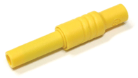 Turvabanaanijatkopistoke 4mm, keltainen