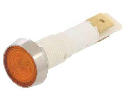 LED-merkkilamppu 12Vac/dc oranssi 10mm (IND10P-12Y-C)