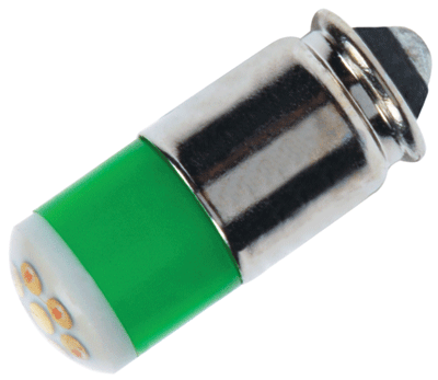 LED-lamppu MG6s/9 24-28Vdc vihreä (LG1606D28G)