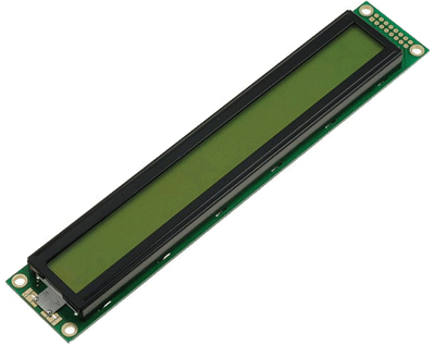 LCD-näyttö ASCII 2x40 merkkiä taustavalolla vihreä