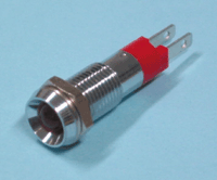 LED-merkkilamppu 8mm 12-14Vdc punainen