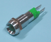 LED-merkkilamppu 24-28Vdc vihreä 6,35mm