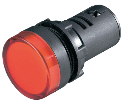 LED-merkkilamppu 16mm 230Vac punainen