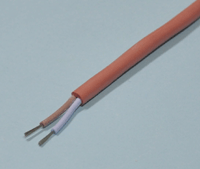 Silikonikaapeli 2x1,0mm² punaruskea