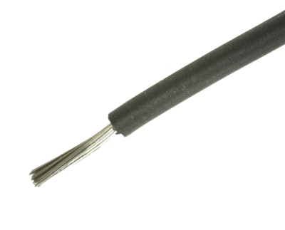 Silikonikaapeli 0,5mm² musta