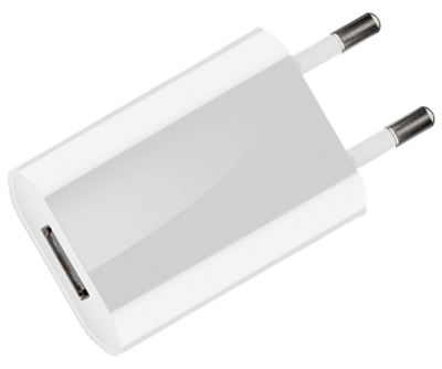 USB-teholähde (USB-A) 5Vdc 1A 5W valkoinen