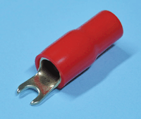 Kullattu hahloliitin 4,2mm punainen AWG4 (22mm²)