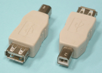 USB-liitinadapteri A-naaras/B-uros