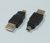 USB-liitinadapteri USB-A-uros/mini-USB-B-uros