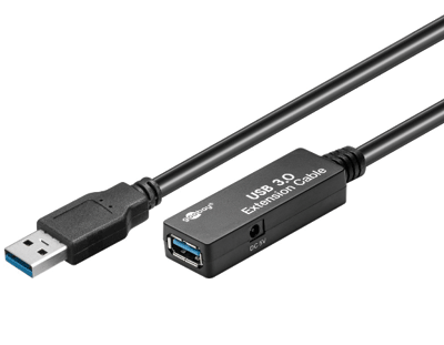 USB 3.0 -jatkojohto vahvistimella A/A 5m