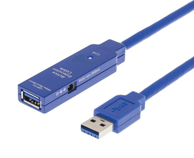 USB 3.0 aktiivinen jatkojohto A/A 10m