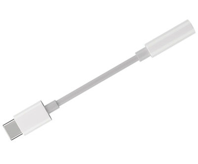 USB-C-audioliitäntäkaapeli 0,15m valkoinen