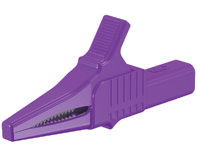 Hauenleukaliitin 4mm turvabanaaniliittimelle Cat II 1000V violetti (66.9755-26)