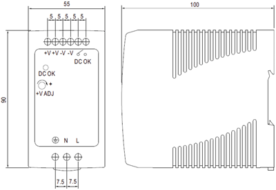 Kent Horloge digitale encastrable H.M.S. 12/24V XC118 - Comptoir