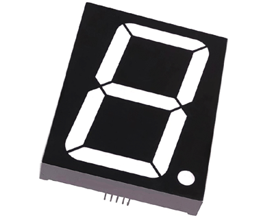 LED-näyttö 7-segment 100mm 55mcd CA vihreä (LD-S400G-C) *