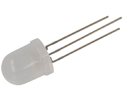 LED 10mm kaksivärinen 36-80mcd/18-50mcd punainen/vihreä (L-819EGW)