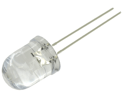 LED 10mm kirkas vilkkuva 1120-2180mcd punainen (OSHR0X31A)