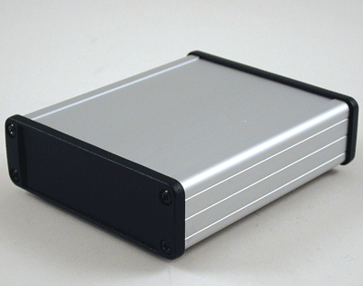 Alumiinikotelo IP65 131,2x107x35mm harmaa