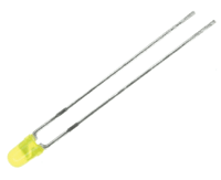 LED 3mm low-current 0,8-2mcd keltainen (L-934LYD)