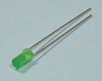 LED "flat-top" 3mm 1-4mcd vihreä (LL-304GD2Y)