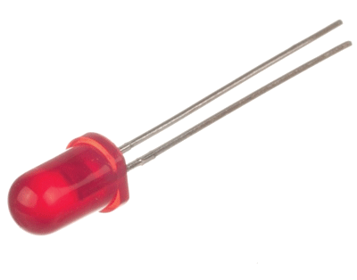 LED 5mm vilkkuva 3,5-14Vdc 100-200mcd punainen (L-56BSRD-B)