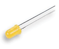 LED 5mm 2mcd keltainen low-current