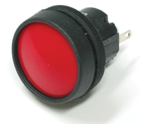 Painike, 1xON-(ON), 5A 250Vac/28Vdc, IP67, punainen
