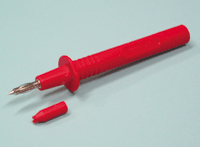 Mittauspuikko 4mm turvabanaaniliittimelle, punainen