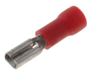 Laattaliitin 2,8x0,5mm naaras punainen 0,5-1,5mm²