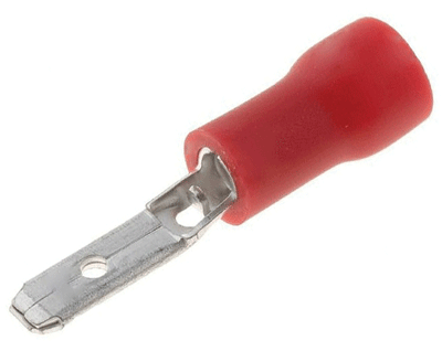 Laattaliitin 2,8x0,8mm uros punainen 0,5-1,5mm²