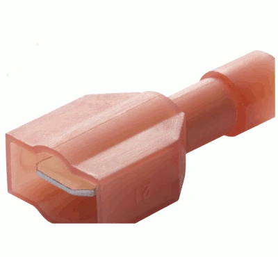 Laattaliitin 6,3x0,8mm uros punainen 0,5-1,5mm²