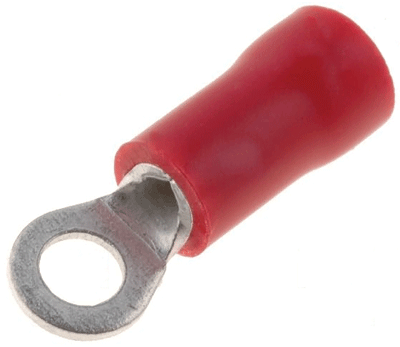 Rengasliitin 4mm punainen 0,5-1,5mm²