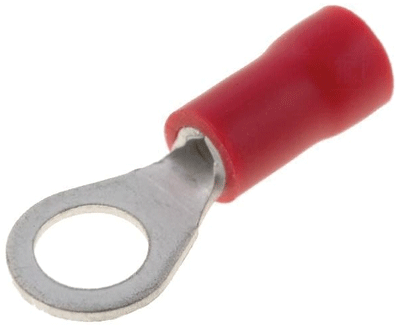 Rengasliitin 5mm punainen 0,5-1,5mm²