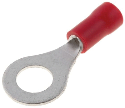 Rengasliitin 6mm punainen 0,5-1,5mm²