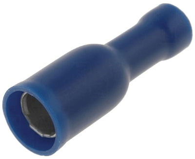 Pyöröliitin 5mm naaras sininen 1,5-2,5mm²