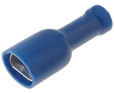 Laattaliitin eristetty 6,3x0,8mm naaras sininen 1,5-2,5mm²