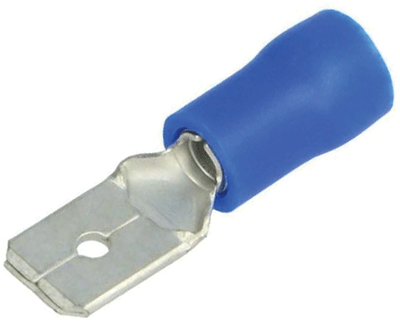Laattaliitin 6,3x0,8mm uros sininen 1,5-2,5mm²
