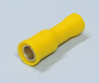 Pyöröliitin naaras 5mm keltainen 4-6mm²