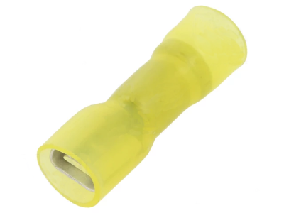 Laattaliitin kutistemuovilla naaras 6,3mm keltainen 4-6mm²