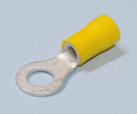 Rengasliitin 6mm keltainen 4-6mm²