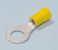 Rengasliitin 8mm keltainen 4-6mm²