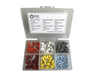 Eristetty pääteholkkilajitelma 0,25mm²-1,5mm² 230kpl/pkk *